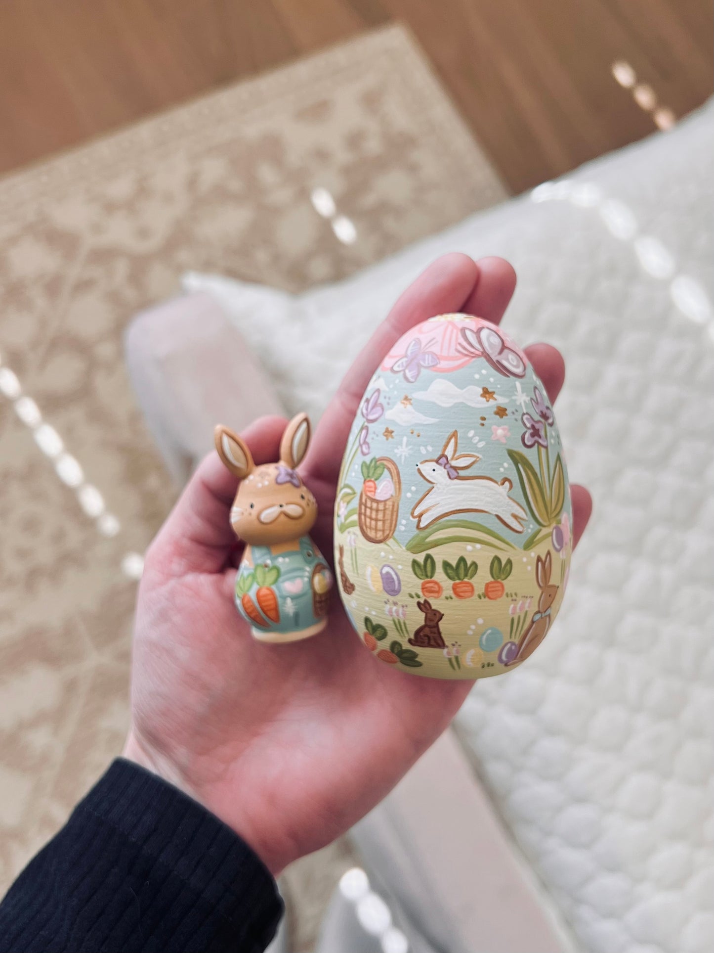 Wooden Fillable Easter Egg - custom