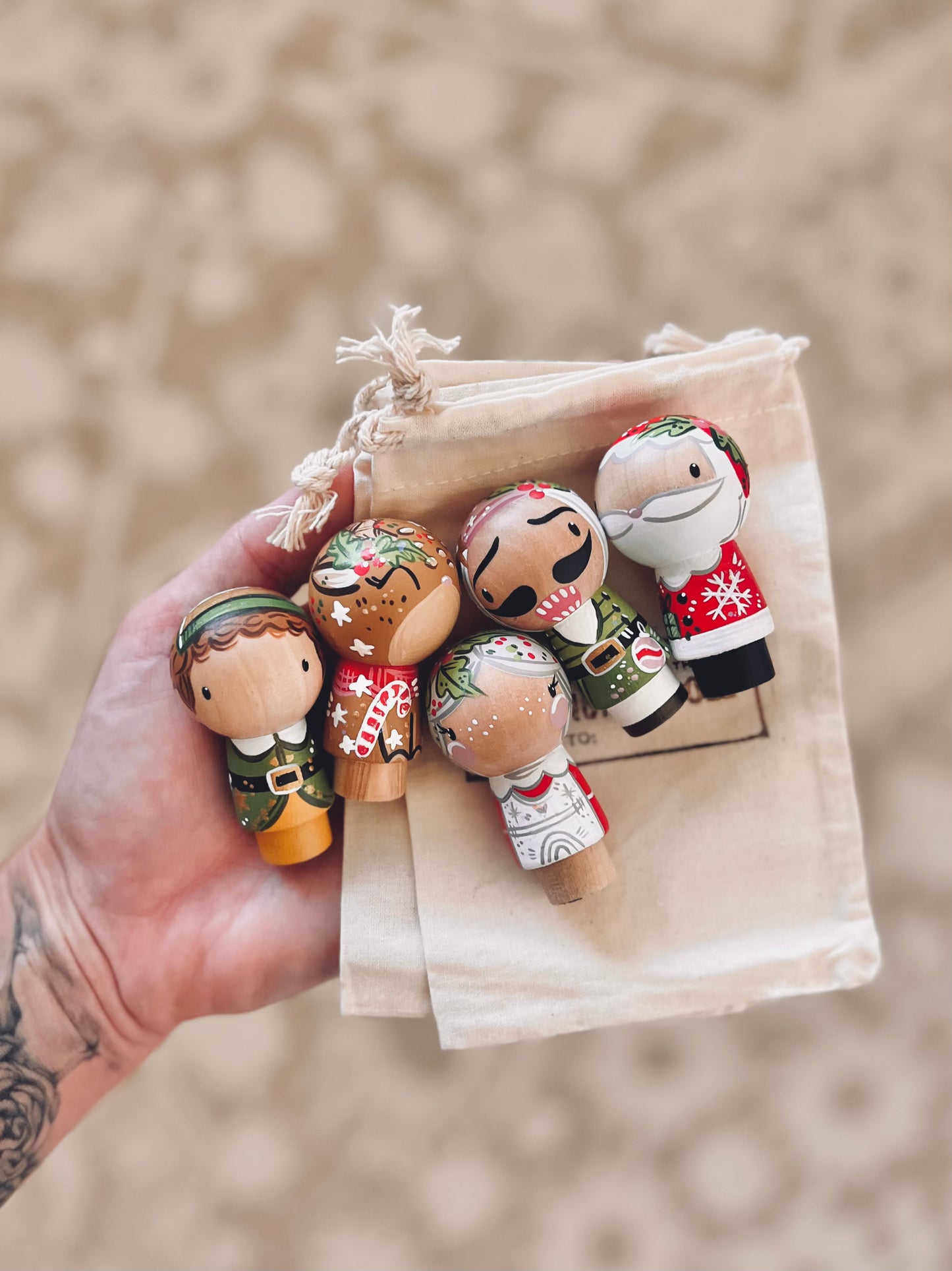 Peg Dolls - Kokeshi