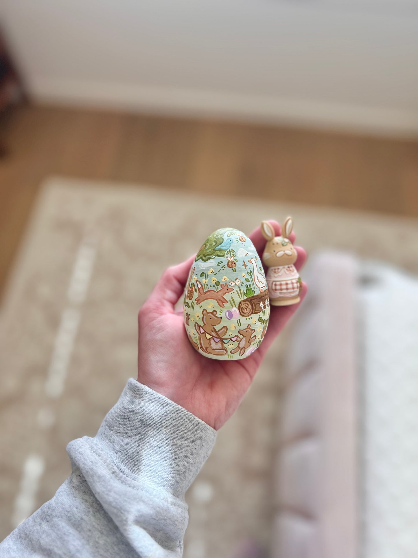 Wooden Fillable Easter Egg - custom