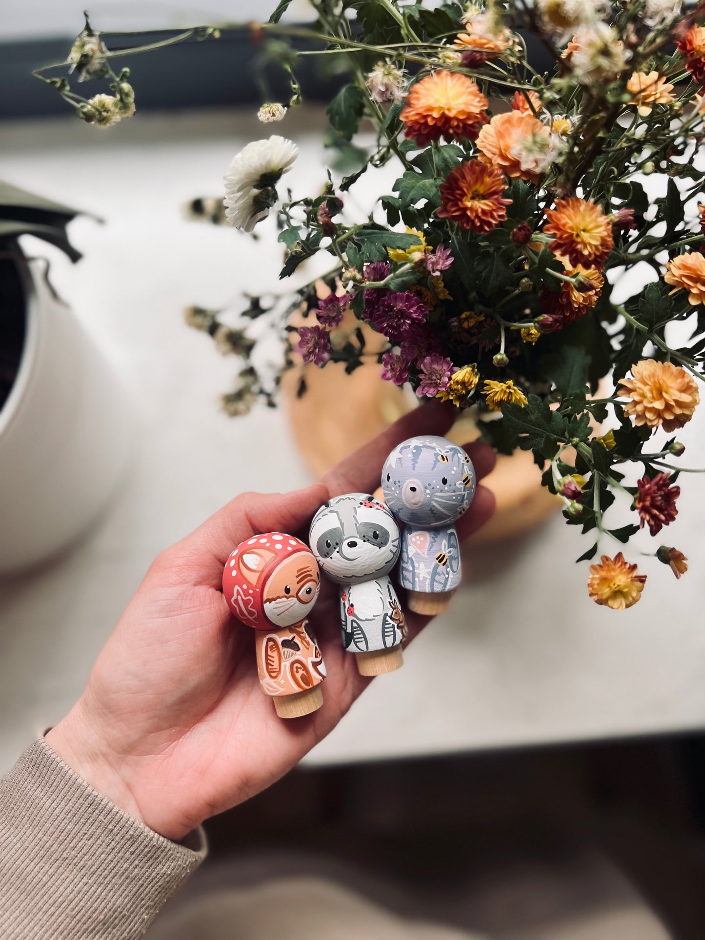 Peg Dolls - Kokeshi