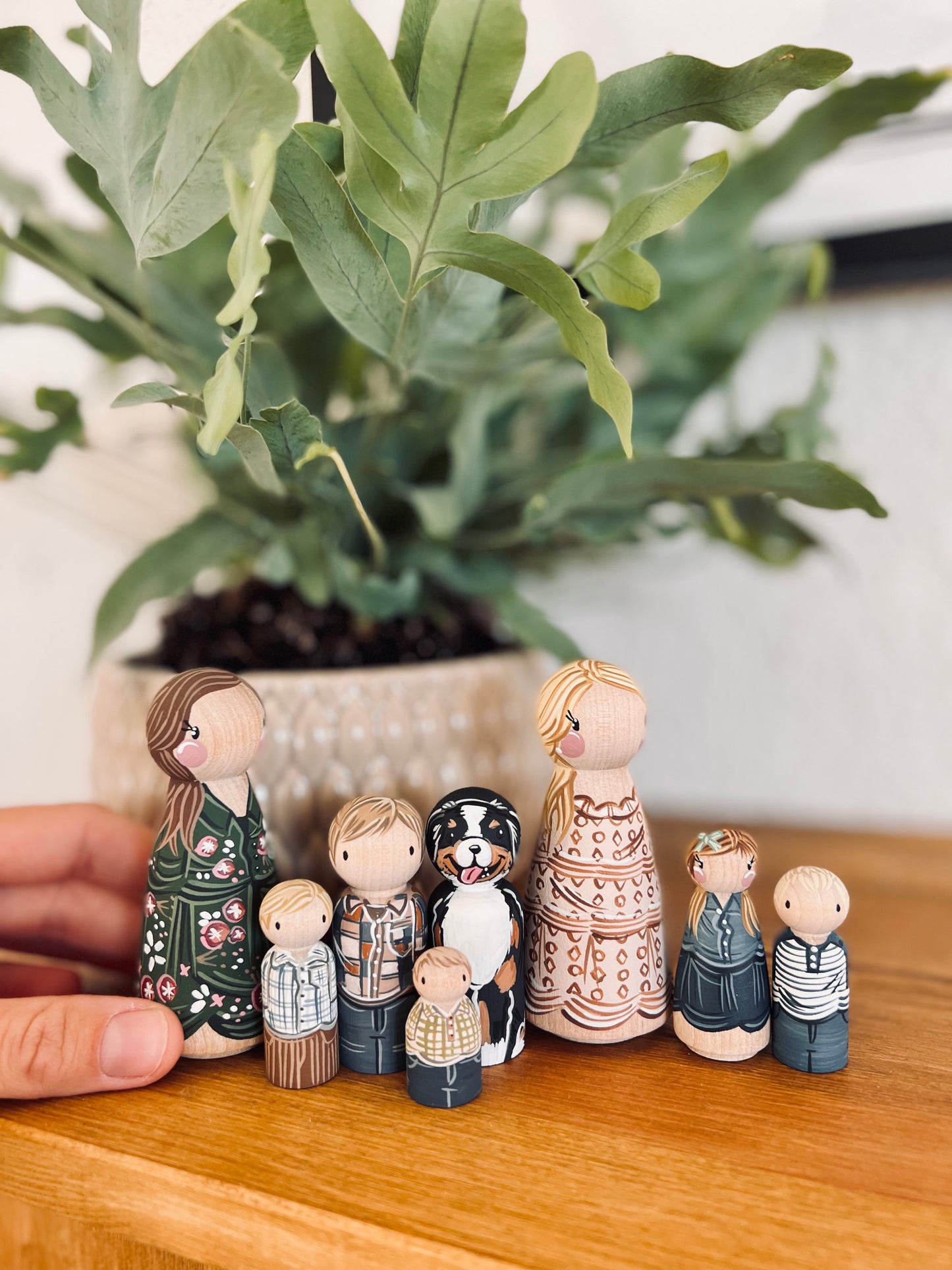 Peg Dolls - Family Portrait - separately