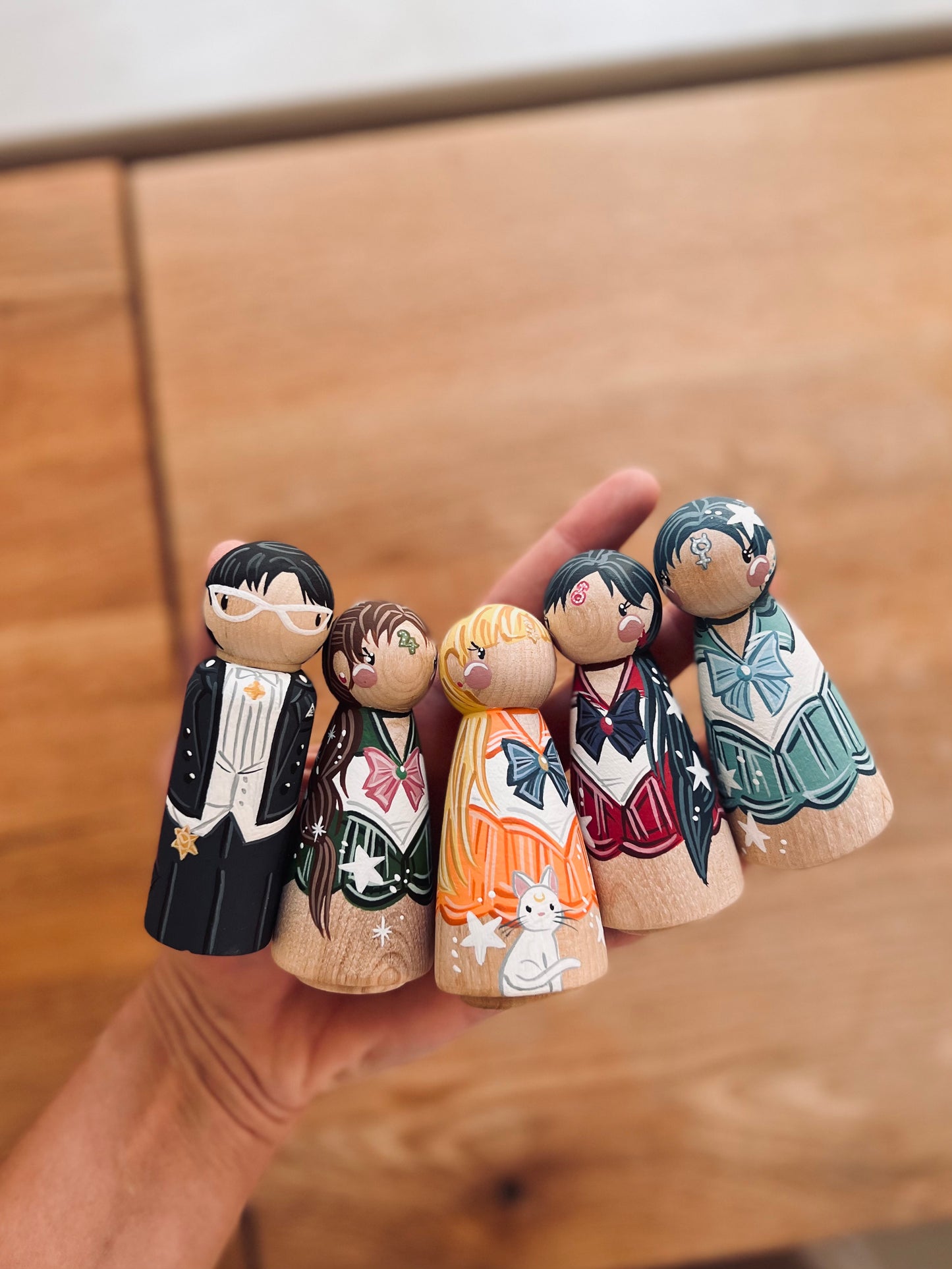 Peg Dolls - 5 Custom