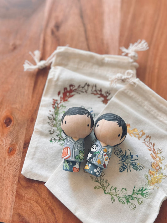 Peg Dolls - Kokeshi