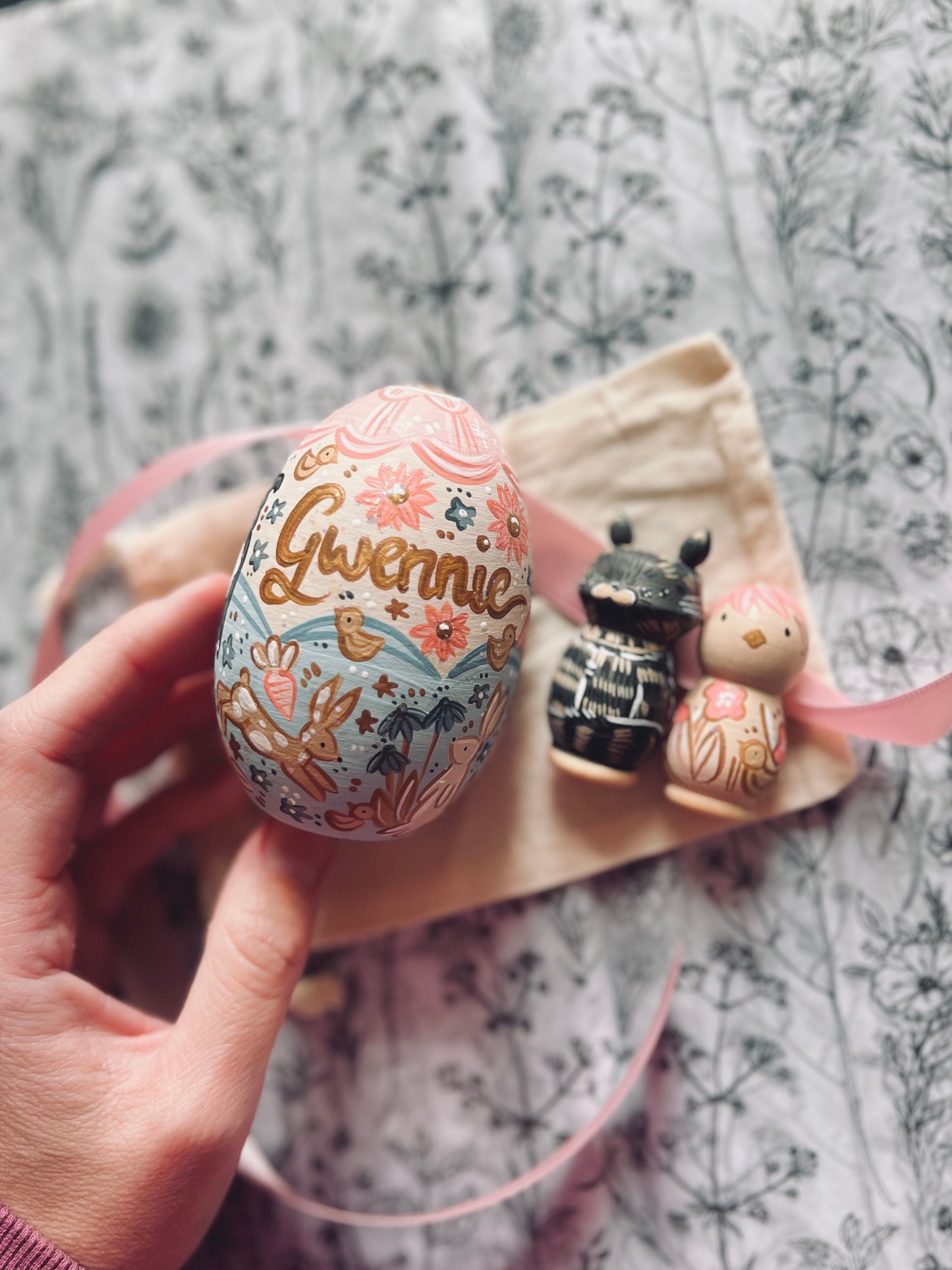 Wooden Fillable Easter Egg - custom