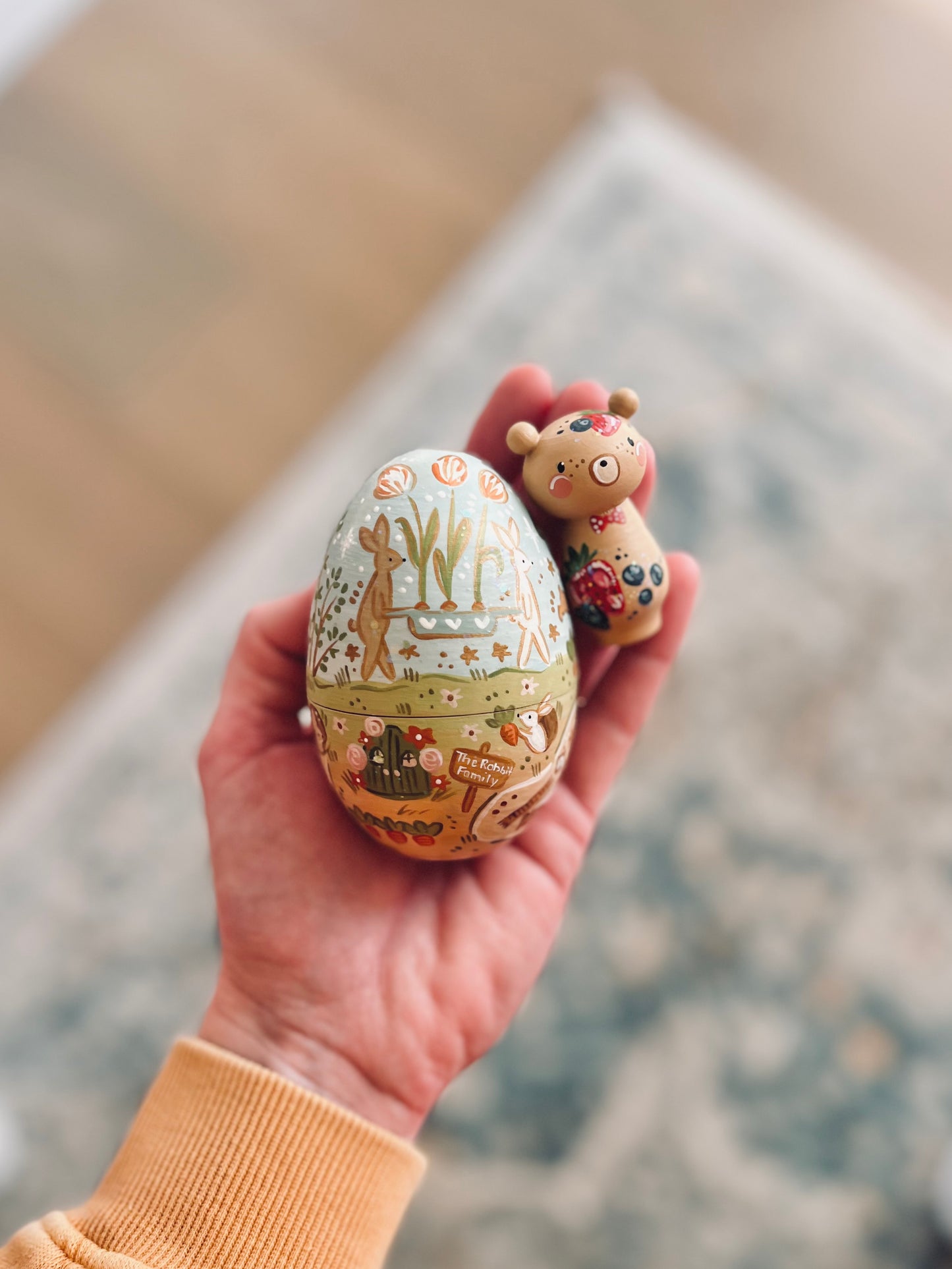 Wooden Fillable Easter Egg - custom