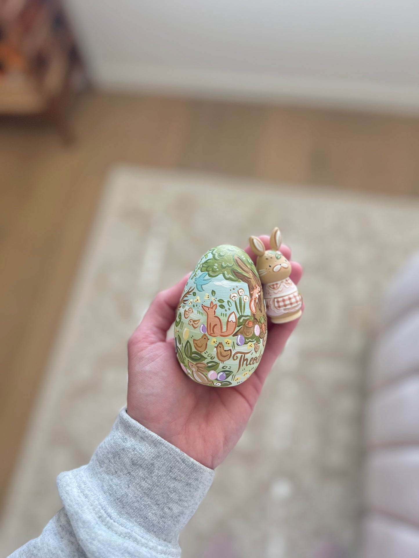 Wooden Fillable Easter Egg - custom