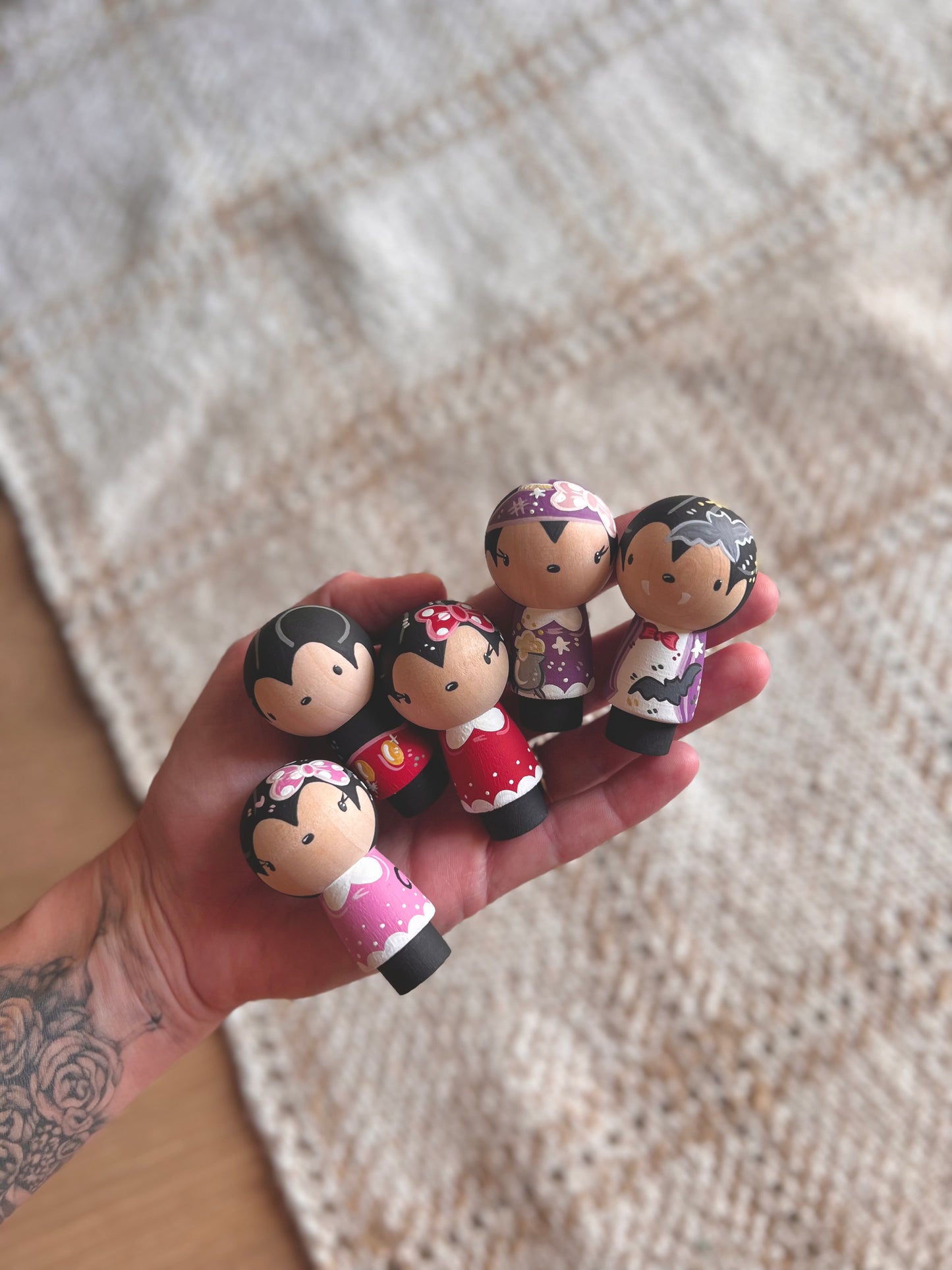 Peg Dolls - Kokeshi